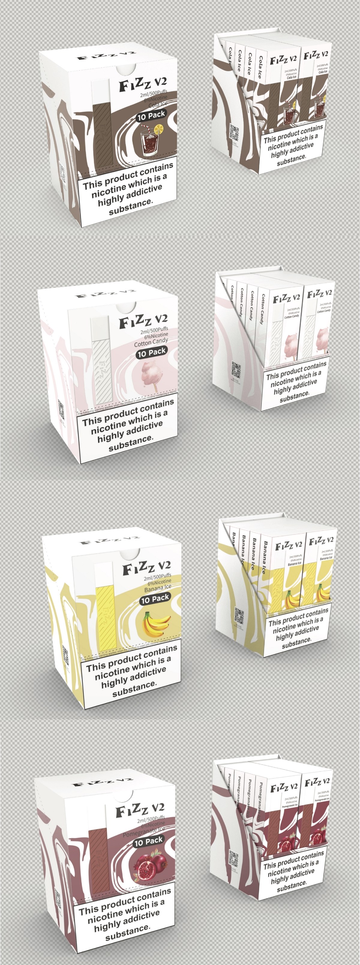VOOPOO煙油一次性小煙包裝設(shè)計