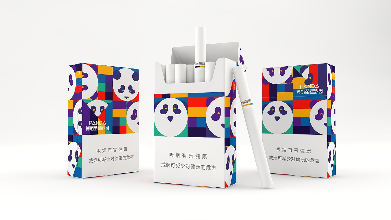 熊貓香煙包裝設(shè)計
